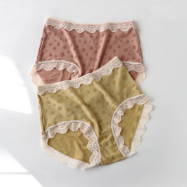 Lace Panties Womens Cotton Sexy Poles High Waist Elastic Breathable Comfortable and Lovely Girl Womens Triangle