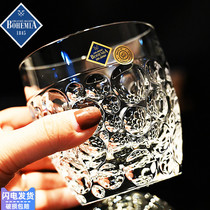 Czech BOHEMIA crystal glass to cup gift box xo whisky juice foreign wine cup water mug suit