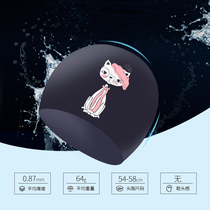 Counter new swimming cap female waterproof non-hair hair Special fashion silicone three-dimensional ear protection swimming cap hot spring cap