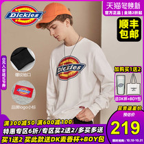 Dickies round neck sweater for men and women couples wear Dix Tide brand cotton long sleeve T-shirt Autumn New Products f