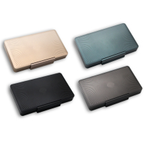 Lafoli Humidor Portable ultra-thin aluminum magnesium alloy Moisturizing box Sealed five-pack Outdoor travel moisturizing box