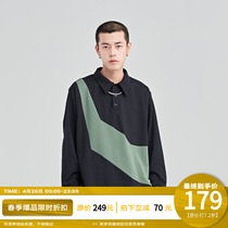 PCLP collage early spring POLO shirt country Chauge Spring and autumn relaxation day Department has a cappelle and long sleeve male