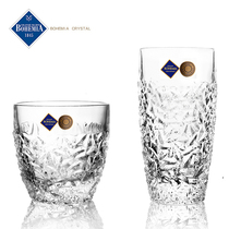 Czech BOHEMIA imported crystal glass whisky glass Foreign wine glass Creative beer glass glass tea cup