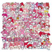 100 sheets without repeating cartoon image Melotti stickers cute little white rabbit hands account with waterproof patch without glue