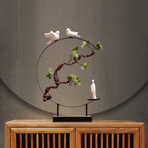 New Chinese style soft home decoration study entrance desk Tea Room retro ornaments creative Chinese style Zen