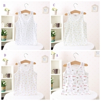 Summer boy pure cotton vest ultra-thin and soft full print