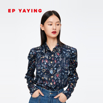 EP Yaying Womens Elegant Mulberry Silk Shirt Shop Same Spring 2210A