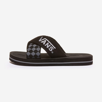 Ten or eight color Korean VANS black dark checkerboard cross white LOGO Sports beach slippers sandals