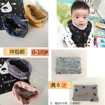 South Korea autumn and winter cotton elastic cartoon boys and women baby newborn pullover scarf head scarf warm scarf