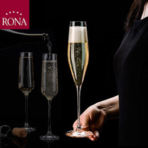 Imported RONA crystal glass tall champagne glass liqueur bubble wine glass wedding pair Cup European cocktail glass