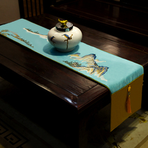 New Chinese Embroidery Table Flag China Wind Classical Living Room Dining Room TV Cabinet Tea Table Cloth Modern Cloth Art Table Flag Custom
