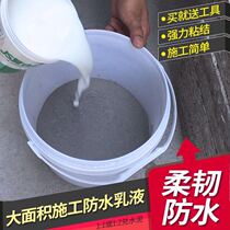 JS polymer cement-based waterproof coating Pool fish pond waterproof material Bathroom roof exterior wall leakage glue