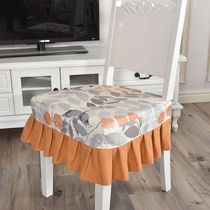 Hipster floral thickened dining chair cushion household fabric chair cushion stool cushion bench cover removal and washing custom