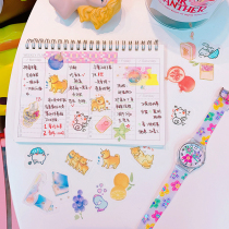 Japanese girl heart account sticker set Cartoon Cartoon Character mobile phone back shell decoration material sticker small pattern