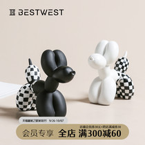 Light luxury dog decoration animal home living room room decoration girl girl heart cute small decoration creative