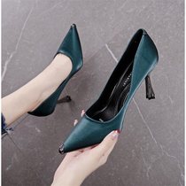 Online Red Sexy High Heels Shoes Woman New 100 Hitch Teenage Girl Fine Heel Pointed Single Shoe Dresses Shoes