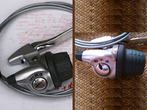 Japanese brand NEXUS three-speed right-hand one-piece turn handle digital and text two panels with original variable speed cable