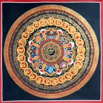 Pure Hand Painted Donka Six Words True Words High 40cm Comprehends Episode of Nepal Donka Art Painter TT72