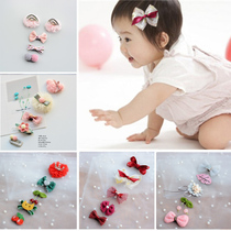 Baby hair clip Childrens headdress Hair accessories Female baby hair less hair clip Girl bag cloth does not hurt hair hair card Korean version