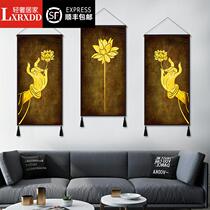 LXRXDD Southeast Asian style decorated tapestry Buddha Handick Yoga Museum Fitness Club wall-up Portal Zen