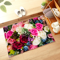 Carpet doormat entrance floor mat flower and grass doormat entrance mat foyer bathroom absorbent doorway household mat