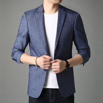 Han Bo Qi Brand Leisure Suit Men's Young and Middle-aged Bianxi Men's Thin Single West Autumn Coat Korean Small Suit