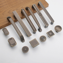 New Chinese pure copper handle cabinet door drawer Chinese all-copper handle furniture cabinet imitation ancient wardrobe door brass handle