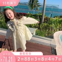 Foam Foam Home Custom Children Dress 2022 New Girl National Wind Skirts Baby One-piece Dress Children Spring Dress Princess Dress