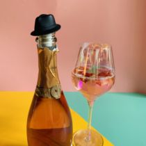 Japanese bowler red wine cork home creative silicone glass Cork champagne dispenser wine stopper bottle