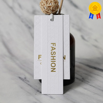 Free Design Hanging Tag Made Clothing Label Order Made Clothes List Custom Logo Women Clothing Generic Card Booking