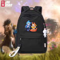 Under the legend of the new schoolbag the skeleton brother cartoon LOGO male and female students have a large waterproof capacity