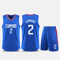 Clippers Leonard Paul George Jersey basketball uniform mens customized competition team uniform female children adult