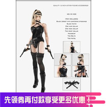 1 6 soldiers clothes 12 inch female soldier black sexy underwear suit CC230 spot