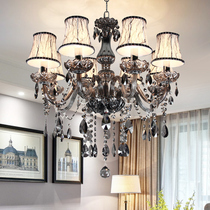 European-style crystal lamp chandelier Luxury living room lamp Simple room lamp Modern bedroom lamp Atmospheric American simple European lamp