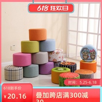 Small stool Childrens sofa stool Solid wood pier baby stool Simple mini footstool Watermelon creative footstool round stool