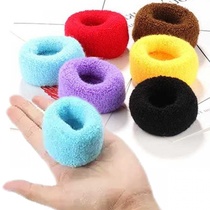 (1-50 live) large velvet Hairband Hairband high elastic rubber band head rope leather case towel ring ball ball head