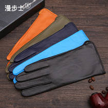 Strollers womens leather short thin warm casual sheepskin driving sheepskin gloves womens winter leisure