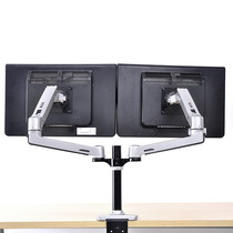 Computer monitor stand double-screen wall-mounted folding shelf Universal multi-function base Internet cafe special storage rack