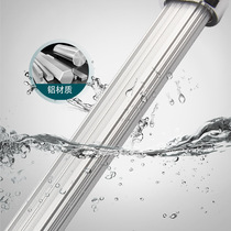 Left aluminum thick aluminum alloy flat tube hanging rod furniture clothing cabinet silent soft strip clothing seat clothing rod hardware