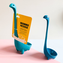 Japanese household colander fishing dumpling spoon Kitchen Malatang filter long handle non-slip wonton dumplings