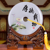 Jade safe buckle ornaments Zhaocai living room wine cabinet home decorations TV Cabinet Office housewarming new home gifts