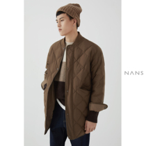 (Anti-Season 7 fold) curved hem baseball collar Diamond Quilt line DOWN JACKET DOWN JACKET