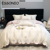 ESSONIO Princess Wind Romantic Arc Lanji Sleeping Screen Four Pieces of Naked Sleeping Screen Bed