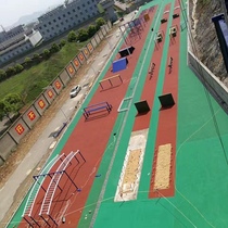 Five items and eight expansion training curved ribs Irish high-speed drop tire wall obstacle equipment