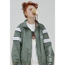square houlest design original casual autumn and winter slimming loose retro couple jacket jacket coat top
