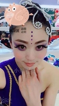 Stage performance Exaggerated thick false eyelashes Eye length Childrens adult performance Latin dance competition Cosmetics Makeup