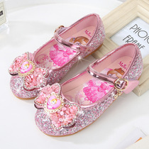 UK next sara girl princess shoes 2021 Spring and Autumn new childrens soft soled leather shoes performance shoes crystal shoes