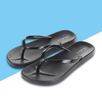 Herringbone slippers female summer outdoor splint bathing anti-slip cool Drag flat bottom clip shoes 100 lap pure color Holiday beach shoes