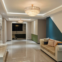 Postmodern light luxury crystal chandelier Hong Kong-style crystal living room lamp Nordic style bedroom simple household dining room lamp