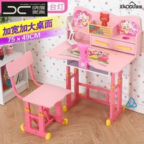 Primary school writing desk reinforcement separated twin childrens desk home female baby learning to write homework table